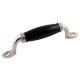 Black Small Ceramic Silver Door Handles
